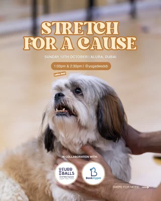 Move with love, adopt with heart this Sunday, 12th October 🐶🧘‍♀️

Join us for Dog Yoga & Adoption Day, where flow meets fur, and every stretch brings you closer to a new friend. In partnership with Furballs and BookMyPet 🤎

📍 Alura, Dubai
⏰ Sunday, 12th October | 1:00pm & 2:30pm

Breathe, bend, and bond with rescue pups waiting for their forever homes. Every ticket supports their care.

Swipe to meet the cuties waiting for their forever homes. Tag a friend to join the joy! 💛

#yoppypuppyyogadubai #rescuepuppies #thingstodoindubai